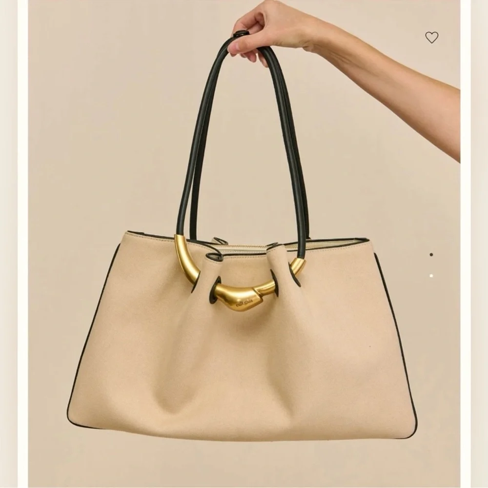 NEW Cult Gaia Asa Satchel Canvas Beach